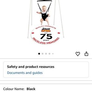 Jolly Jumper Baby Exerciser in Black